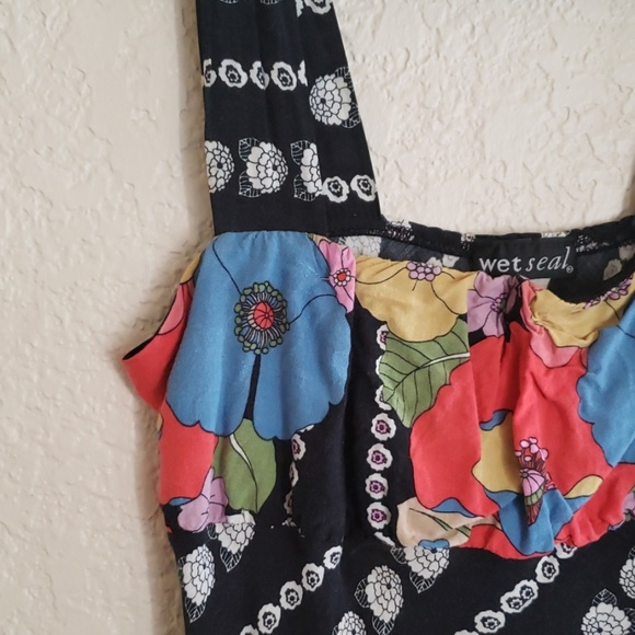 Floral Wet Seal Sleeveless Dress - Picture 2 of 7